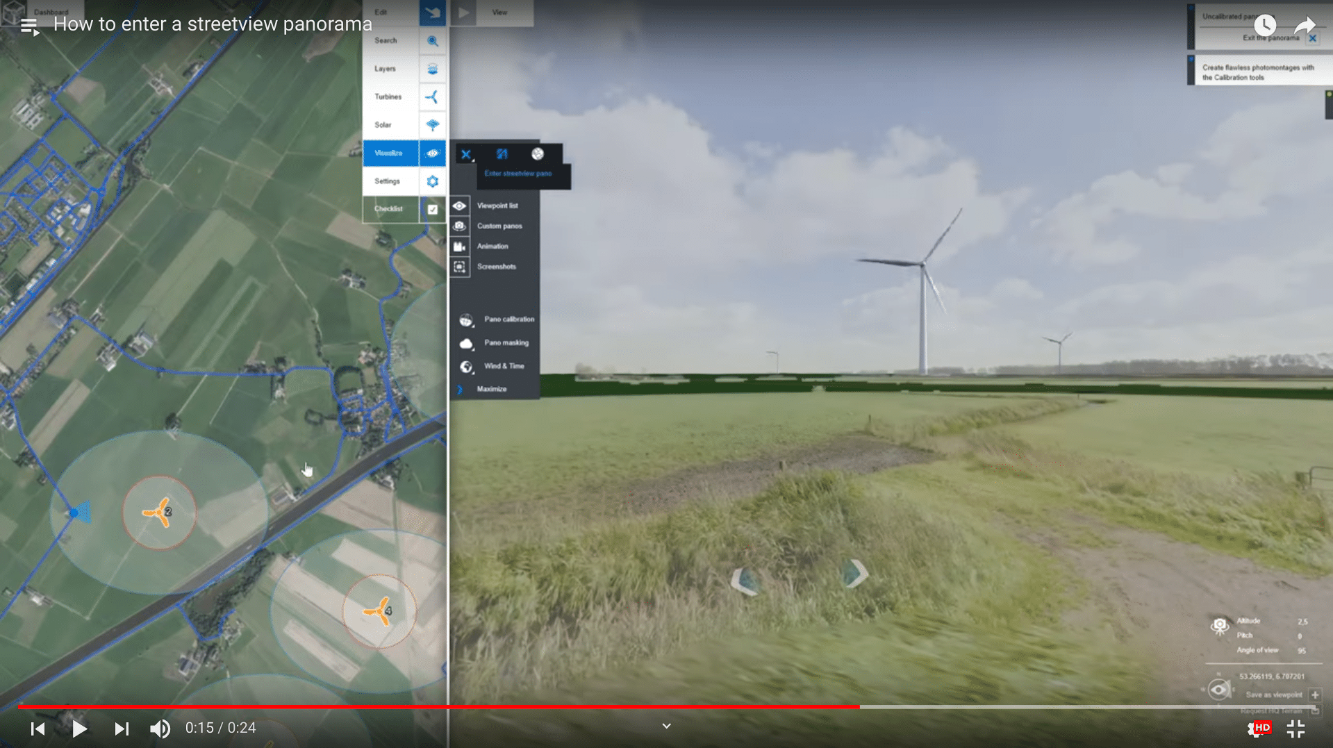 Enter StreetView panorama