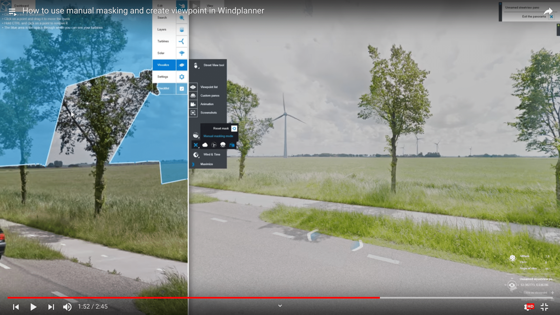Manual masking