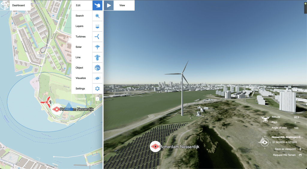3D BAG example: Rotterdam