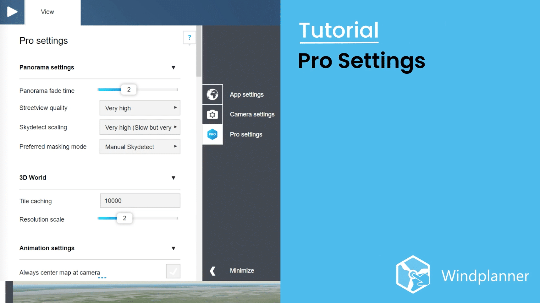 Pro Settings